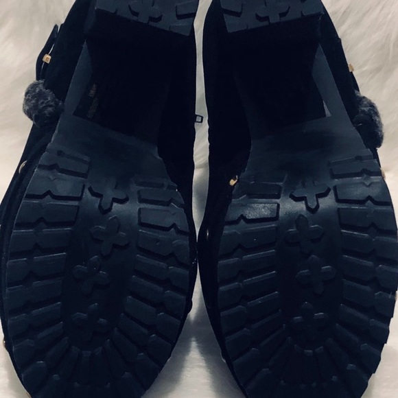 Kazi Black Suede, 5 inch heel, Ankle Boots - Picture 5 of 6